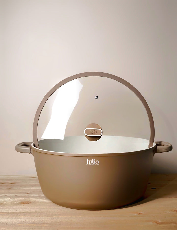 قدر إيليت-بروف مع غطاء 40 سم - بني