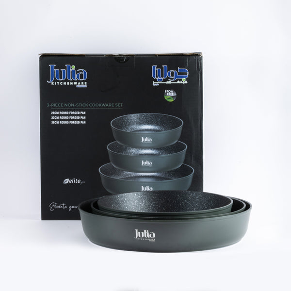 طقم مقالي إيليت-برو بلس المدورة 3 قطع-أخضر