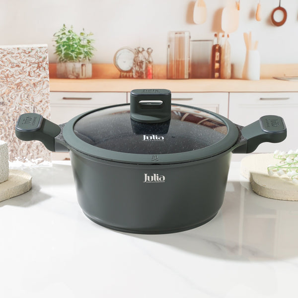 قدر إليت برو مع غطاء قياس 28 سم - أخضر