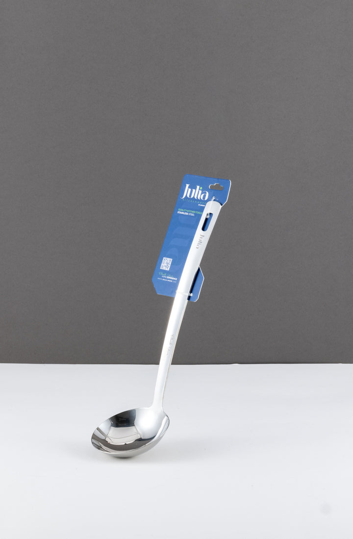 مغرفة حساء ستانلس ستيل-فضي