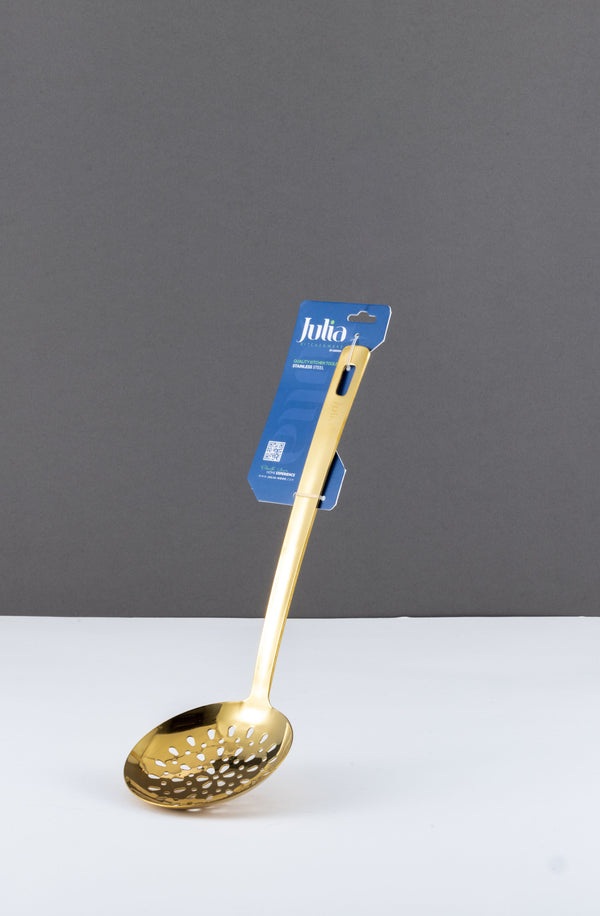 مغرفة ستانلس ستيل - بمقبض طويل - ذهبي