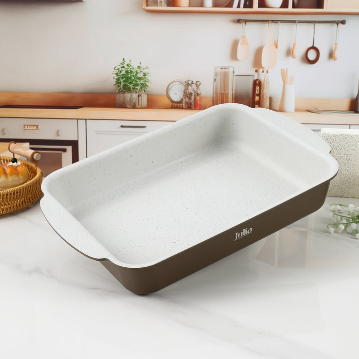 مقلاة مستطيلة إيليت-بروف 34 سم – بني