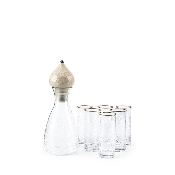 Glass Juice Set From Diwan -  Pearl