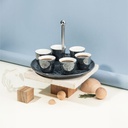 Arabic Coffee Set With Cup Holder From Diwan -  Blue