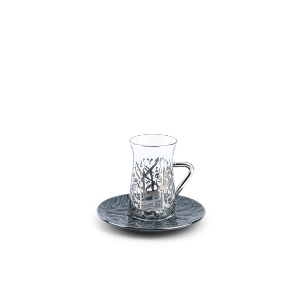 Tea Glass Set 12 Pcs From Diwan -  Blue