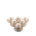 Porcelain Tea Cups 12 pcs From Diwan -  Coffee