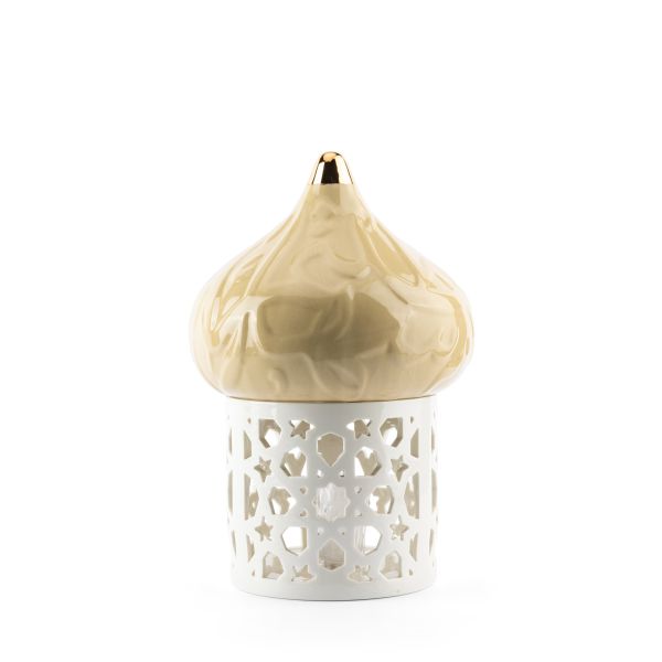 Large Electronic Candle From Diwan -  Ivory
