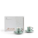 Turkish Coffee Set 12 pcs From Nour - Blue