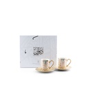 Porcelain Tea Cups 12 pcs From Diwan -  Ivory