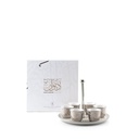 Arabic Coffee Set With Cup Holder From Diwan -  Pearl