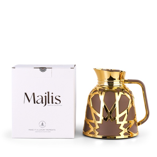 [JG1233] Vacuum Flask For Tea And Coffee From Majlis - Brown